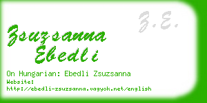 zsuzsanna ebedli business card